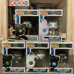 Full set of HTTYD funko pop